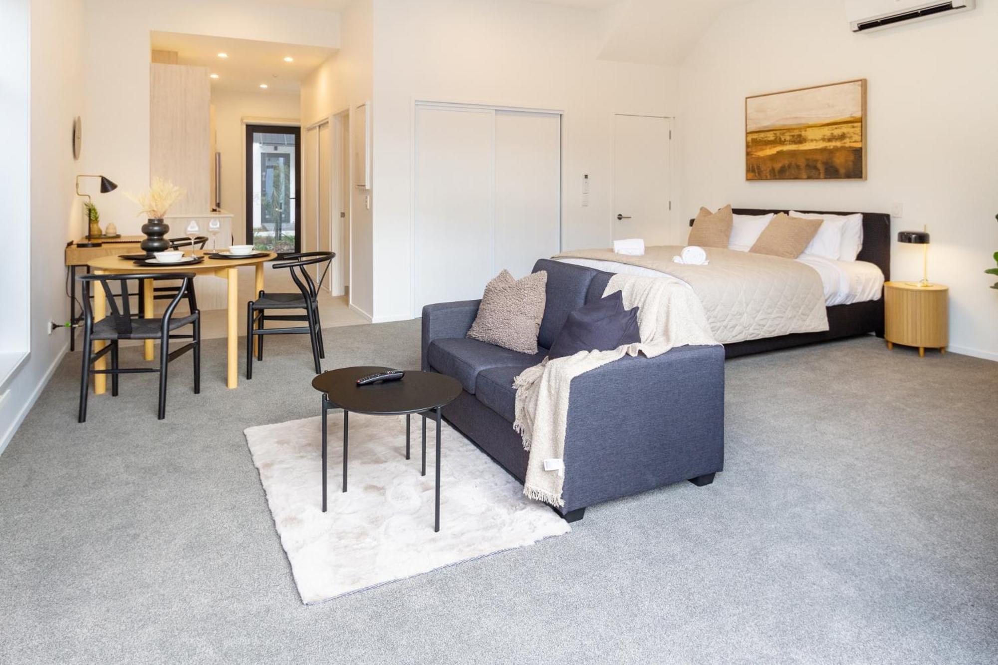 Single Level Studio, Cbd Escape: King Bed Christchurch Exteriör bild